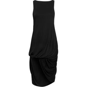 Платье с драпированным вырезом лодочка Jacquemus, черный