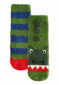 Уютные носки в упаковке из 2 штук. Next, Green Dinosaur