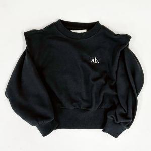 Толстовка с вышивкой в одной точке на груди и эффектными плечами Branshes, цвет Black