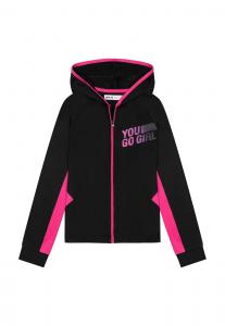 Худи MINOTI Zip-Up Hoodie, черный