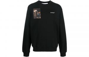 Толстовка мужская Off-White с двойным принтом, черный