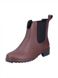 Rieker Красные резиновые ботильоны