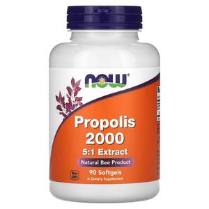 NOW Foods Экстракт прополиса 2000 5:1, 90 мягких таблеток