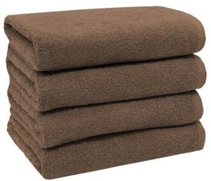 Полотенце Zollner 00000319 4 шт, 50x1x100 см, темно-коричневый