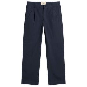 Assembly брюки Folk, темно-синий herringbone