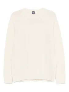 Рифленый джемпер с круглым вырезом Argentina Fedeli, нейтральный