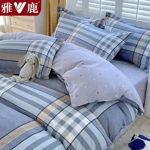 Yalu Комплект постельного белья из 4 предметов (простыня 200 см, пододеяльник 200х230 см), бренд Lorenburg, дышащая ткань