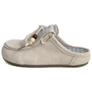 City camel Женские противоскользящие тапочки с закрытым носком - бежево-голубые, цвет Beige Blue