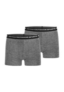 Комплект из 2 мужских трусов-боксеров из мериносовой ткани normani, серый