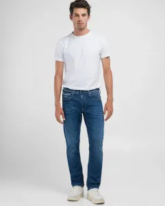 Мужские джинсы прямого кроя с карманами Replay, синий