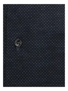 Рубашка с узором Xacus, синий