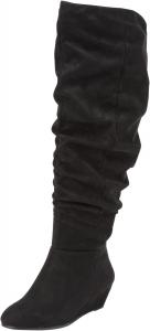 Женские сапоги Comfortview Tamara выше колена на низком каблуке (доступны широкие размеры), Black