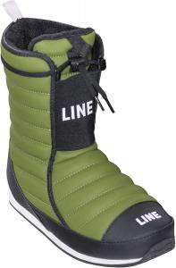 Ботинки LINE Unisex Adult BOOTIE 2.0, Теплые водостойкие зимние ботинки для отдыха после катания на лыжах с формованной стелькой из пеноматериала и системой шнуровки, зеленый