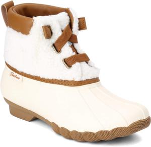 Женские ботинки Skechers USA Pond-Sherpa Snuggle, White