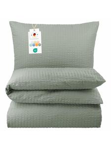 Carpe Sonno Постельное белье из жатой ткани серого цвета
