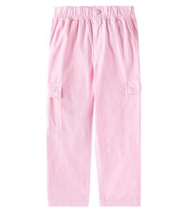 Брюки-карго из смесовой хлопковой ткани Polo Ralph Lauren Kids, розовый