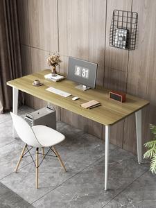 Компьютерный стол Naijia 100x60x74 см, белая рама + светлый орех, усиленный