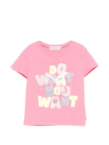 Футболка с блестящим принтом Billieblush, розовый