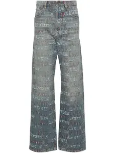 Джинсы с логотипом из коллаборации с Future Lanvin, синий