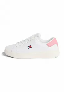 Кроссовки script с чашеобразной подошвой Tommy Jeans, Ecru Enchanted Pink