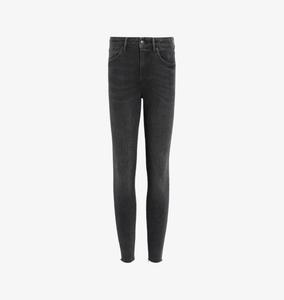 Джинсы-Стрейч Miller push-up skinny leg с высокой посадкой из органического хлопка Allsaints, черный