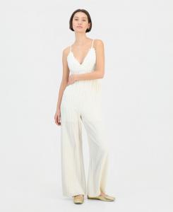 Детский комбинезон без рукавов с вязаным верхом и лифом Sincerely Jules, Egret