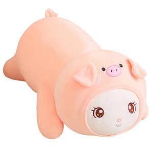 Кролик превращается в свинку пчелу, динозавра бегемота акулу плюшевые куклы, высота 40cm/60cm/80cm/100cm Tongle