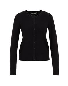 Вязаный кардиган WE Fashion Knit Cardigan, черный