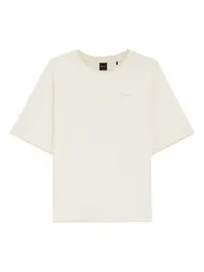 Футболка с короткими рукавами Boss, бежевый