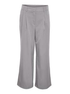 Брюки со складками спереди Noisy may Wide leg Pleat-Front Pants MILLA LARRIE, цвет light grey/mottled grey