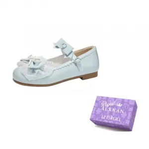 Alxnan Голубые женские балетки Мэри Джейн, цвет Blue