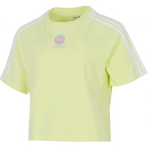 Футболка с рукавом реглан женская лимонно-желтая Adidas Neo