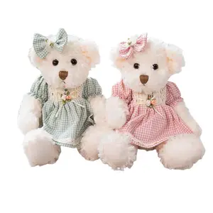 Мягкая и милая пара плюшевых кукол Тедди Беар, высота 30 см, длина 30 см Mise