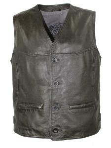 MADDOX Жилет 'Georgio' в темно-коричневом цвете