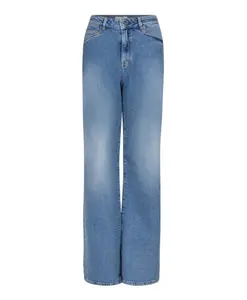 Джинсы Bella с широкими штанинами, выцветшего синего цвета Dante 6, синий