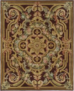 Ковер SAFAVIEH, 275 x 366 см, Savonnerie Collection, Assorted, ручной работы из традиционной европейской шерсти, идеально подходит для помещений с высокой проходимостью в гостиной, спальне (SV11C)