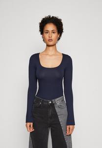 Футболка с длинным рукавом SOFT TOUCH Gina Tricot, черный ирис