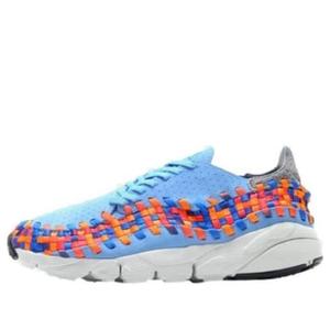 Кроссовки air footscape woven motion 'blue rainbow' Nike, синий