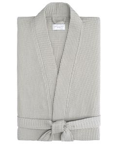 Халат из 100% хлопка, свободный крой, сотовая структура Cassadecor, серый