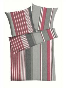 Jack Комплект постельного белья из фланели, 2 предмета, 135x200 см, голландский узор, бордовый цвет