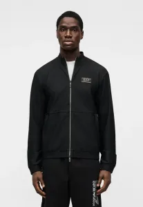 Куртка train премиум-класса из жаккардовой ткани, подходящая для межсезонья Ea7 Emporio Armani, Black