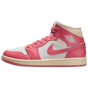 Кроссовки 1 Mid Guava Ice Women's Jordan, Pink/White