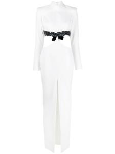 Jean-Louis Sabaji платье макси с цепочкой, белый