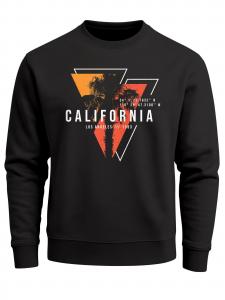 Neverless Свитшот 'California geometric' в черном цвете