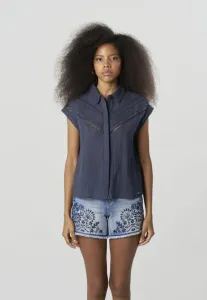 Блузка на пуговицах Koroshi, Navy