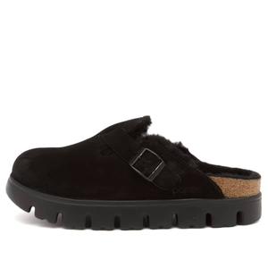 Boston chunky shearling Birkenstock, черный