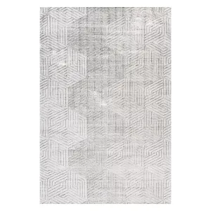 Современный шестиугольный коврик Adeline, пригодный для машинной стирки Nuloom, 122x183 см