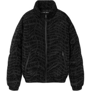 VERSACE Пуховик с логотипом, Black