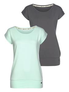 Рубашка для йоги и отдыха в цвете мята/антрацит OCEAN SPORTSWEAR