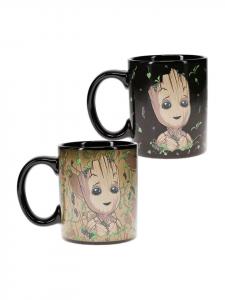 Кружка, меняющая цвет - Marvel Groot (300 мл) в разноцветном исполнении Paladone